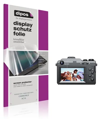 Produktbild von 4x Schutzfolie für CAMWORLD AC16 klar Displayschutzfolie Folie Display Schutz dipos