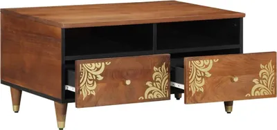 Zdjęcie produktu dla Stolik Kawowy 80X54X40 Cm Z Litego Drewna Mango Lumarko!