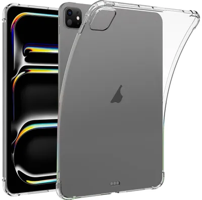 Produktbild von Mobigear Schutzhülle für iPad Pro 13 Zoll (2024) – Flexible TPU-Rückseite – Transparent