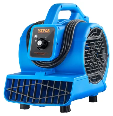 Bodenventilator 600 CFM, 1360 U/min, 3 Stufen, 4 Blaswinkel, tragbar