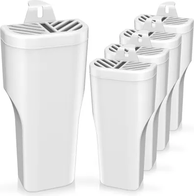 A group of white radiator humidifiers are arranged on a white background.