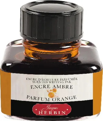 Produktbild von Jacques Herbin 4x Fein parfümierte Tinte im Flakon - Amber, orange scent 13756T