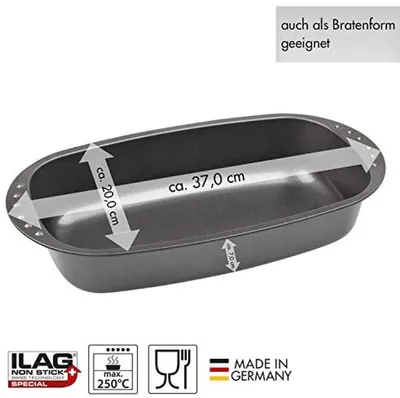 Brotbackform 37 x 20 x 7 cm mit Antihaftbeschichtung