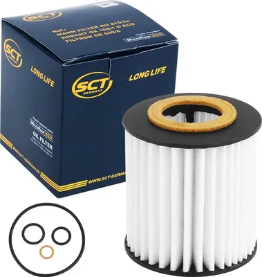Produktbild von SCT Ölfilter, Höhe 79 mm, Außendurchmesser 72 mm, Innendurchmesser 31 mm, mit Dichtungen