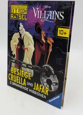 Produktbild von Ravensburger Exit Room Rätsel: Disney Villains - Besiege Cruella und Jafar