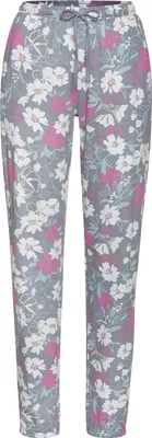 Produktbild von Vivance Dreams Pyjamahose grau-rosa-geblümt Größe 48/50