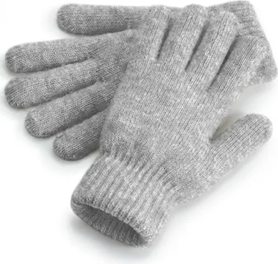 Produktbild von Beechfield B387 | Cosy Ribbed Cuff Gloves - Farbe: Grey Marl - Größe: One Size
