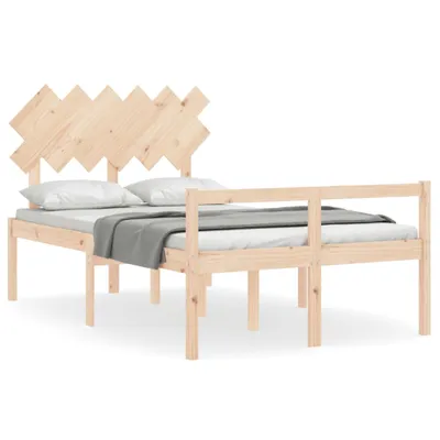 Produktbild von vidaXL Seniorenbett mit Kopfteil 120x200 cm Massivholz