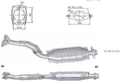 Produktbild von VEGAZ Katalysator Kat für NISSAN Qashqai / Qashqai +2 I (J10, NJ10) Euro 4 DK-962