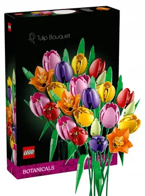 Produktbild von Lego Botanicals 11501 Tulpenstrauß-Dekoratives Set 576 Teile 36 cm Klocki LEGO