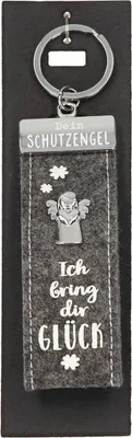 Produktbild von Depesche Schutzengel Filz Glücksfilz Schlüsselanhänger Ich bring dir Glück
