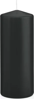 Produktbild von Stumpenkerzen Schwarz 120 x Ø 58 mm, 16 Stück, russarm, tropffrei