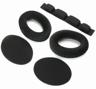 Velour Ohrpolster Kopfband für Sennheiser Kopfhörer HD545, HD580, HD600, HD650, HD660 - Ohrpolster V