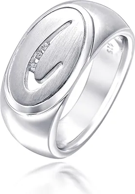 Produktbild von MATERIA Damen Ring 925 Silber mit Zirkonia satiniert rhodiniert oval inkl. Schmuckbox #SR-48