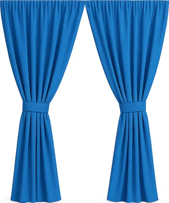 Produktbild von Gartenvorhang 2 Stück 155x240cm, Garten Vorhang Blau, wasserdichter Außenvorhang, Balkon Vorhang, Außenvorhang, Terrasse Vorhang