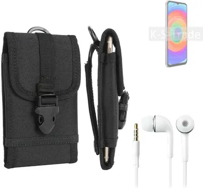 Produktbild von K-S-Trade Holster Schutz Hülle kompatibel mit Ulefone Note 14 Gürteltasche Handy Hülle Tasche outdoor Seitentasche schwarz 1x + Kopfhörer