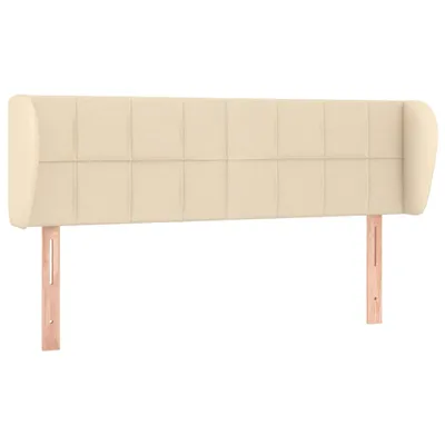 Immagine prodotto di vidaXL Testiera con orecchie Crema 147x23x78/88 cm Tessuto