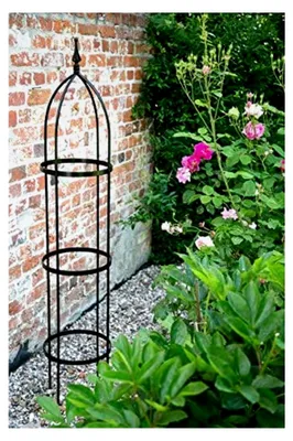 Produktbild von Obelisk Blumenhilfe 10mm Rankgerüst Höhe 160cm SCHWARZ