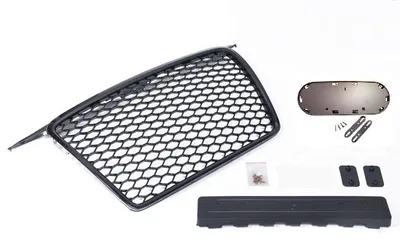 Kühlergrill Sportgrill Waben Grill Schwarz für Audi A3 8P 05-08 mit S-Line – Produktansicht