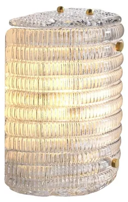 Produktbild von Casa Padrino Glas Wandleuchte 20 x 11 x H. 22 cm - Luxus Wohnzimmer Wandlampe