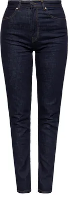 Produktbild von QUEEN KEROSIN Jeanshose Mit Kontrast Stickerei Dunkelblau 26