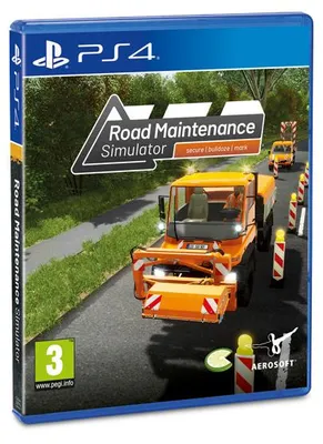 Produktbild von Aerosoft Road Maintenance Simulator PS4 - Straßenbau & Baustellen Simulator Playstation 4 (engl. Box)