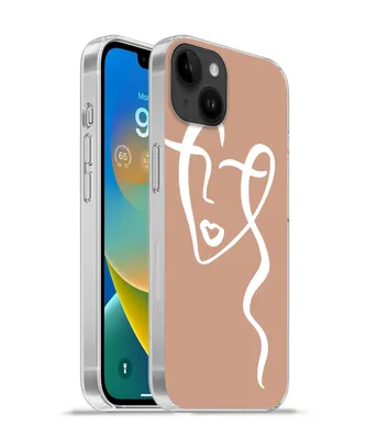 Produktbild von MuchoWow® Handyhülle Schutzhülle Hülle für Apple iPhone 14 Plus - Soft case Frau - Gesicht - Abstrakt Silikon Softcase Handy Hülle - Abbildung
