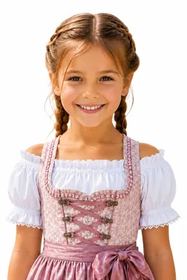 Produktbild von Isar-Trachten Kinder Carmen Dirndlbluse "Alina" 70729 | Weiß Größe: 122