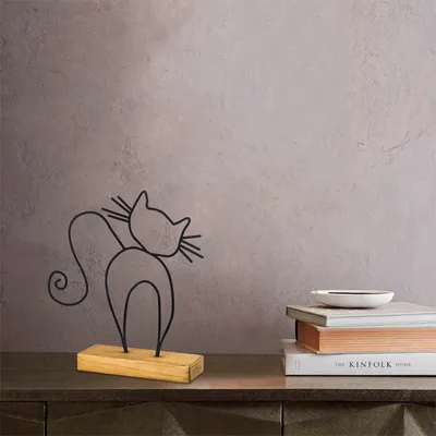Immagine prodotto di Evila Originals, Gatto - Nero, Oggetto decorativo, Nero, 30 x 36 x 4 cm