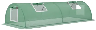 Produktbild von Foliengewächshaus, wetterbeständig, UV-beständig, Folientunnel, 200 cm x 80 cm x 45 cm, Grün