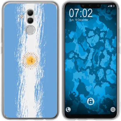 Produktbild von PhoneNatic Case kompatibel mit Huawei Mate 20 Lite Silikon-Hülle WM Argentinien M1