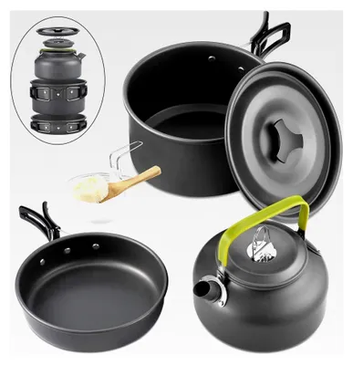 Produktbild von 10-teiliges Kochgeschirr Set für Camping und Outdoor