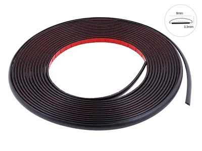 Immagine prodotto di Striscia decorativa, nero opaco, 9 mm x 8 m (86171)
