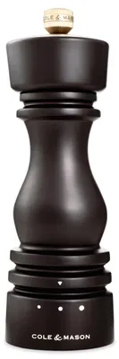 Zoutmolen aus Buchenholz, 18 cm, Schokoladenholz, verstellbares Mahlwerk