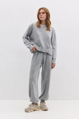 Produktbild von Sweatshirt mit Rundhalsausschnitt, Light Grey, M