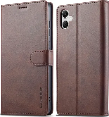Produktbild von Hülle für Samsung Galaxy A06 5G/4G, Klapphüllen Brieftasche Leder Magnetverschluss Ständer Schutzhülle Braun