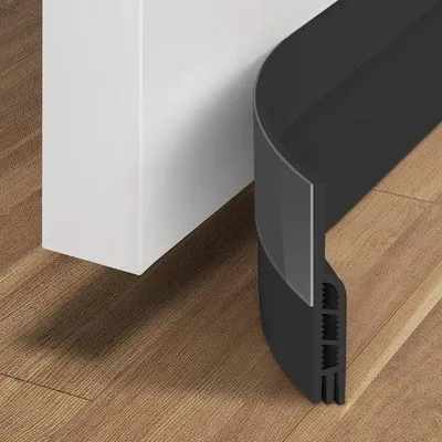 Produktbild von Selbstklebendes Türdichtungsband, winddicht, schalldicht, Türspleet, Türdichtungsstreifen, Isolierung, 3 Meter, schwarz