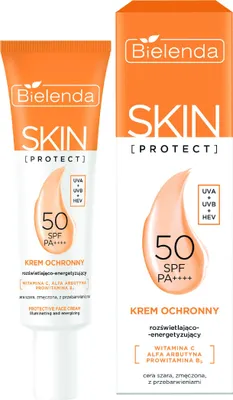 Obrázek produktu pro BIELENDA Skin Protect ochranný krém SPF 50 Rozjasňující a oživující 40 ml