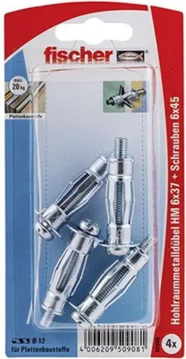 Immagine prodotto di Tassello metallico a cavità Fischer HM 6x37 S K (4), 050908
