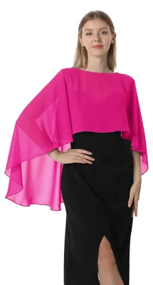 Produktbild von Hotshawl Capelets für Damen, Chiffon-Umhang, Schals und Wickeltücher für Abendkl