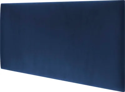 Produktbild von STEGU Schlafzimmer Polsterpaneel Wandkissen Kopfteil Velours Dunkelblau 60x30 cm