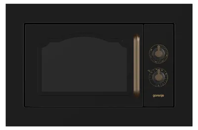Zdjęcie produktu dla Gorenje BM235CLB, Wbudowany, Kuchenka mikrofalowa kombinowana, 23 l, 800 W, obrotowy, Czarny