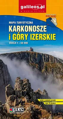 Produktbild von Riesengebirge und Isergebirge 1:50.000. Laminierte Touristenkarte. Ausgabe 2024. Galileos