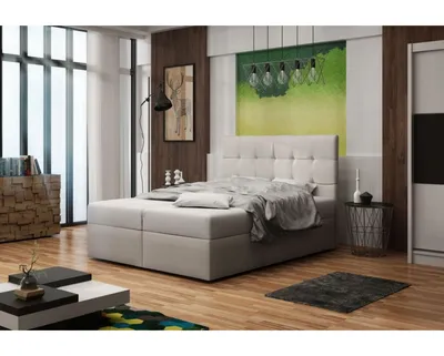 Produktbild von Polsterbett mit Stauraum DELILAH 2 – 200x200, Beige