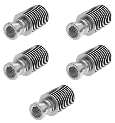 5x V6 Metall-Kühlkörper 1,75/3 mm für 3D-Drucker Extruder