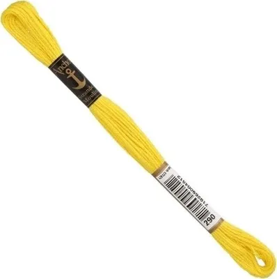 Obrázok produktu pre Kotva Sticktwist 8 m, žltá, bavlna, farba 290, 6 nití