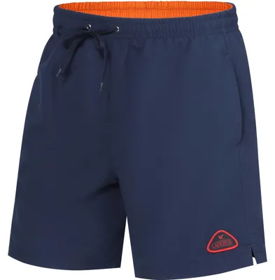 Produktbild von Ladeheid Herren Badehose Badeshorts Beachshorts Schwimmhose LAZA1002 (Marineblau Orange, S)