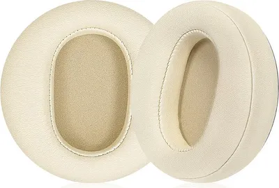 Produktbild von INF Proteinleder Ohrpolster Ersatz für Edifier Fit900NB Kopfhörer - 2er Set Weiß