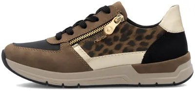 Produktbild von Rieker 58902 Halbschuhe Wood/Schwarz/Lightgold/Braun/Schwarz Größe EU 42
