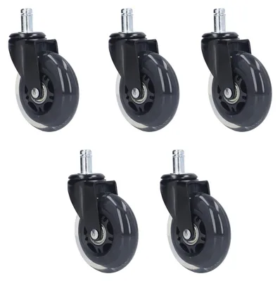Produktbild von 5 Stück Schwarze Stuhlrollen für Möbel